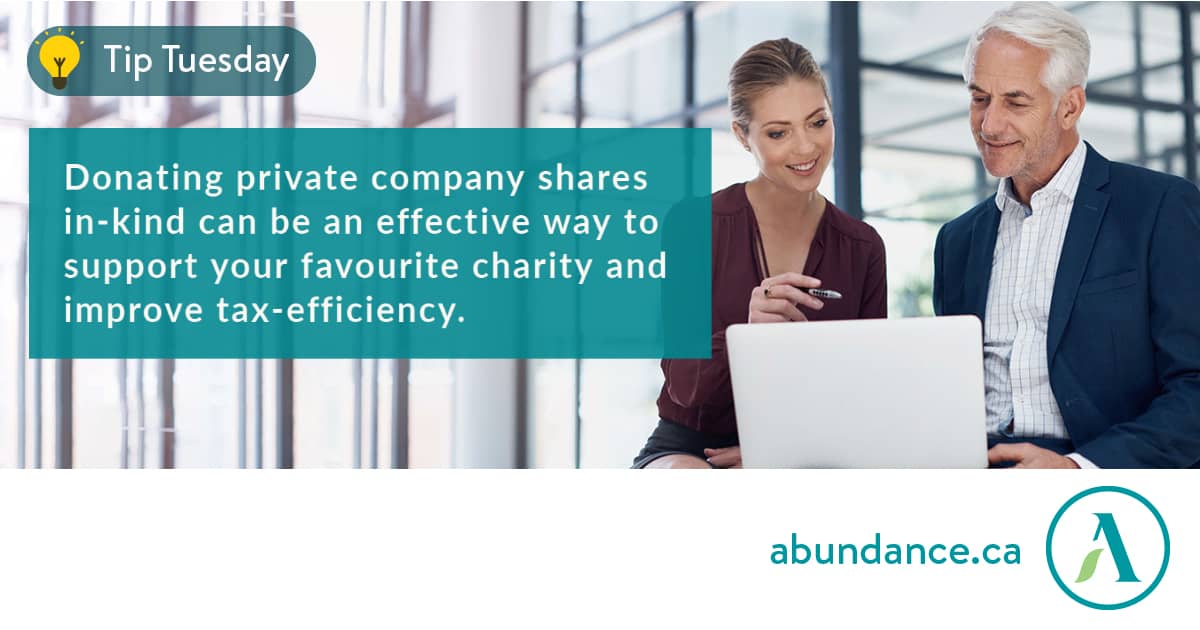 Gift of Private Company Shares | Abundance Canada